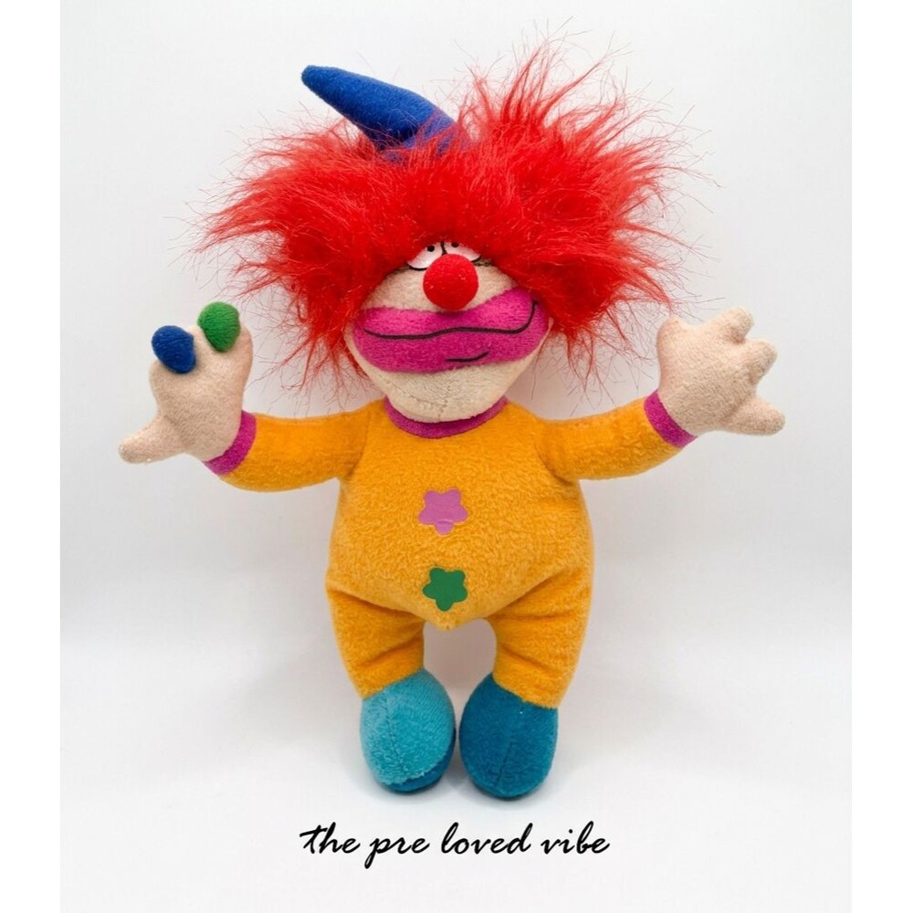 Crazy Clown Plush K&K Games Vintage Stuff Animal Colorful